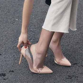 

Women Pumps Plus Size Fashion Elegant Pointed Toe High Heels Wedding Lady Woman Shoes Red Blue Women Pumps Lady Woman Shoes