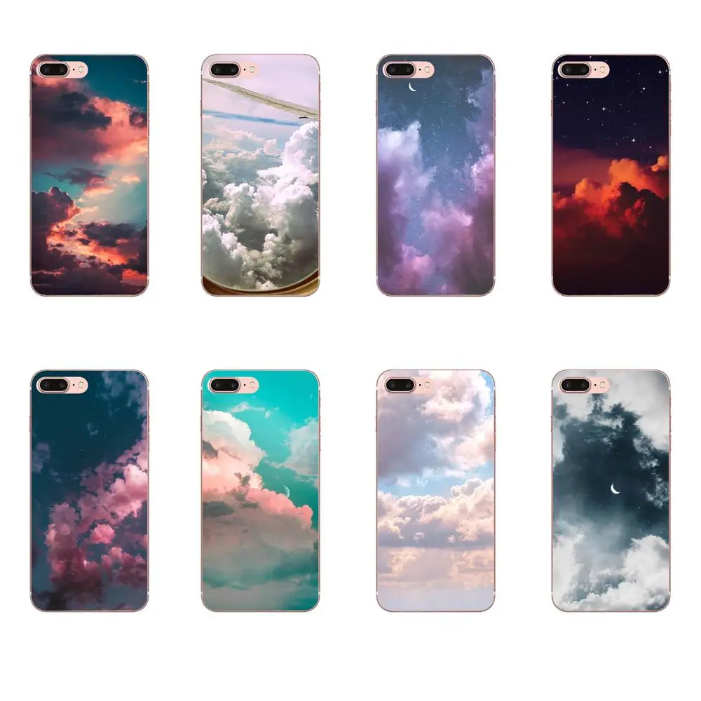 Silicone Case Cover For Sony Xperia Z Z1 Z2 Z3 Z4 Z5 compact Mini M2 M4 M5 T3 E3 E5 XA XA1 XZ Premium Sky Clouds On Sale! Cool | Мобильные