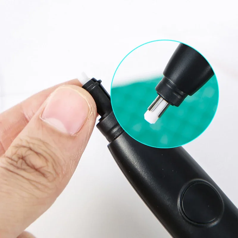 Deli Electric Pencil Eraser Fine Art High-gloss Sketch Student Special Can Be Thick or Fine Professional Painting Drawing