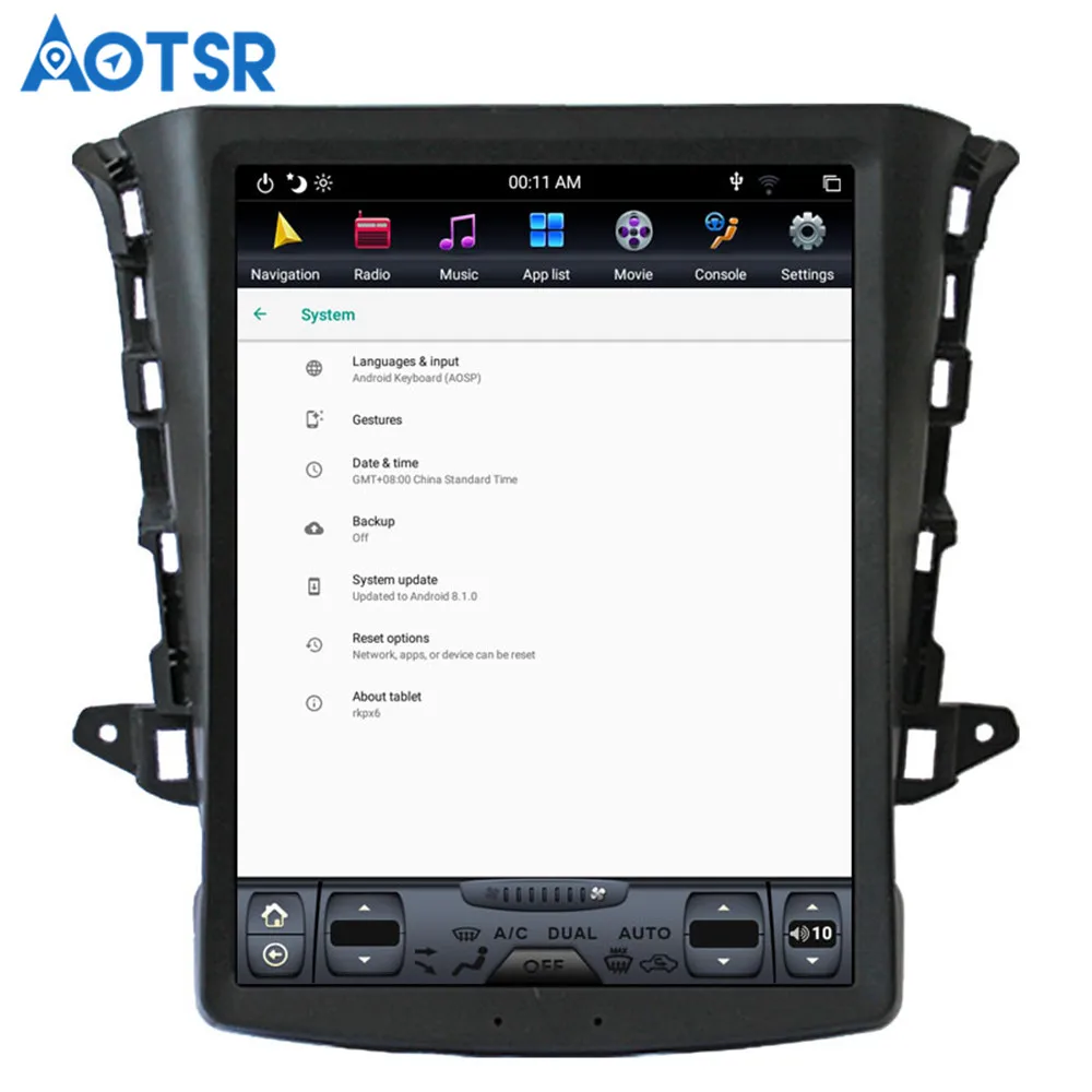 Tesla стиль px6 Android 8,1 4+ 64G Автомобильный DVD Плеер gps навигации для Changan eado мультимедиа радио рекордер