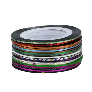 

30Pcs Mixed Colors Rolls Striping Tape Line Nail Art Tips Decoration Sticker