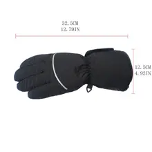 Зимние перчатки с подогревом унисекс водонепроницаемые регулируемые перчатки с сенсорным экраном теплые перчатки Y98F