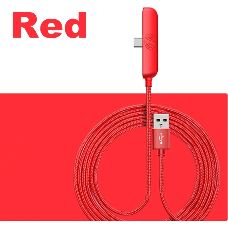90 градусов 5A usb type-C кабель для быстрой зарядки данных type-C USB зарядное устройство для huawei mate 20 Pro P30 P20 телефон Supercharge кабель - Цвет: red