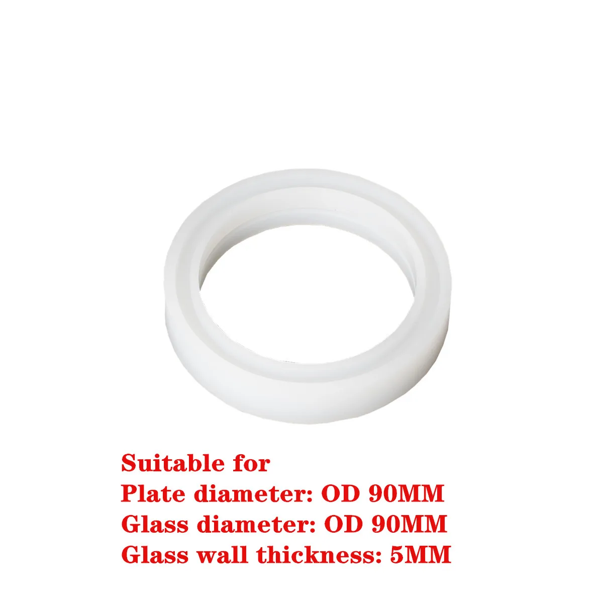 

Glass Silicone gasket for 3" distillation glass column