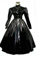 

Multi Color Vertical Collar Dress PVC Sissy May Mini Dress Cosplay Dresser Custom Dress