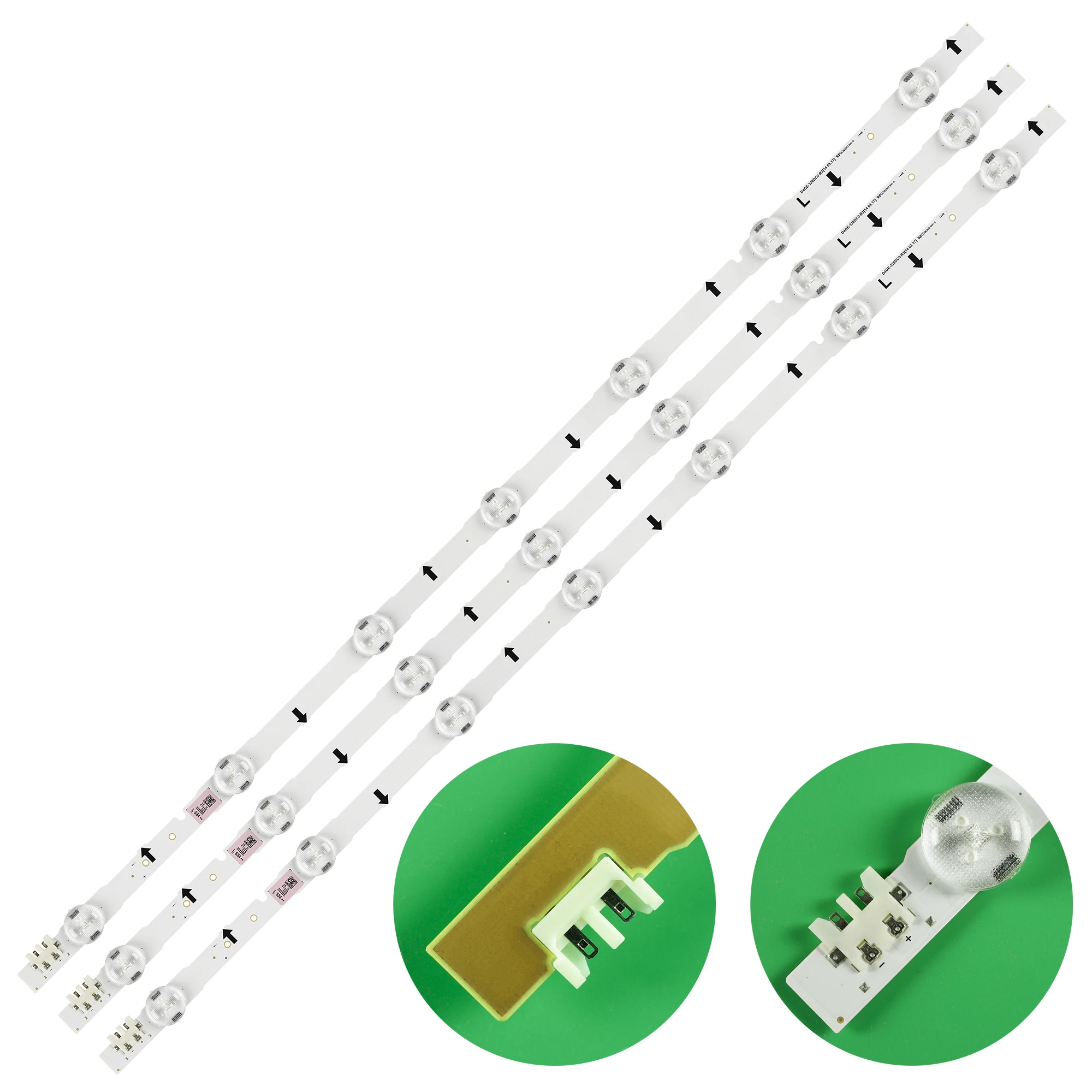 Tira de Luz de Fundo Led para tv Lâmpada 32 2014svs32hd D4ge320dc0-r3 Cy-hh032aglv2h Uw32h4000 Lm4100041l Ue32h4000 Ue32h4500 Kits Kits 10