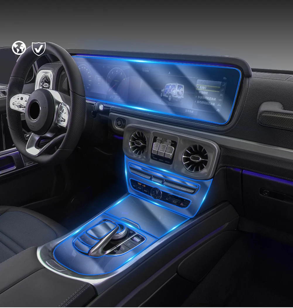 Для Mercedes Benz G Class G463 G500 G550 G63 Автомобильная дверная ручка AC навигационная центральная консоль панель передач TPU HD защитная пленка