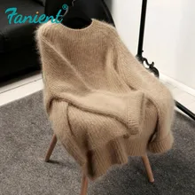 *#Best Price Lady's Sweater Pullover Pull Femme Nouveaute 2019 Irregular Autumn Winter Warm Loose Imitation Mink Velvet Sweater Sueter Jumper *#Best Price Lady's Sweater Pullover Pull Femme Nouveaute 2019 Irregular Autumn Winter Warm Loose Imitation Mink Velvet Sweater Sueter Jumper