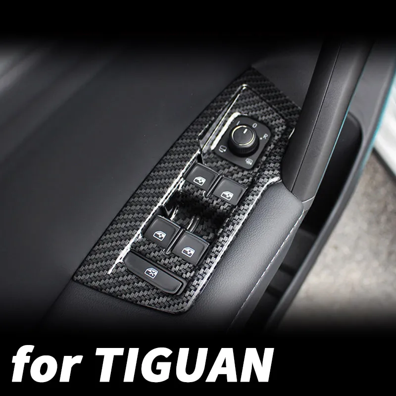 For VW Volkswagen Tiguan mk2 2016 17 18 2019 2020 2021 Door glass lift switch panel inner armrest decorative frame modification |