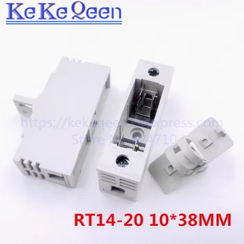 

5PCS 10X38mm 10*38 Insurance Tube Socket Fuse Holder RT14-20 For RO15 Ceramics Fuse with 1A 2A 3A 4A 5A 6A 8A10A 16A 20A 25A 32A