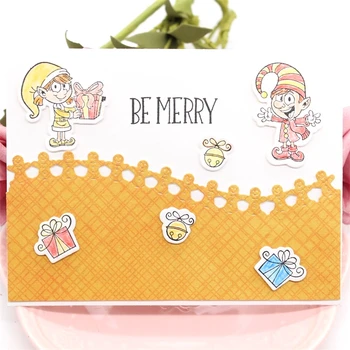 

KSCRAFT Gingerbread Man Border Metal Cutting Dies Stencils for Scrapbooking/photo album Decorative Embossing Paper Cards