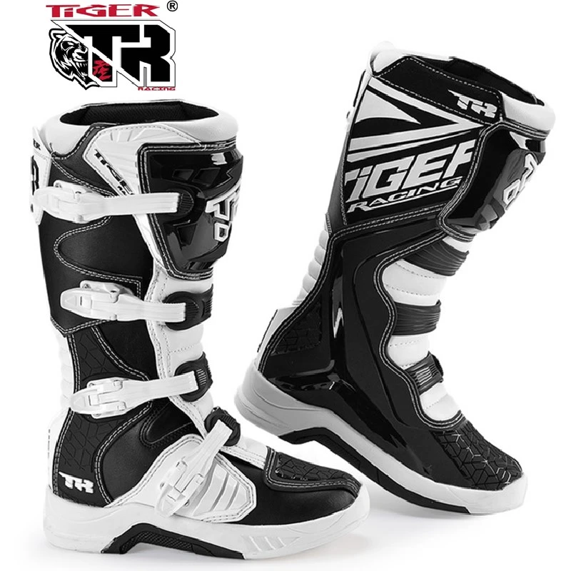 TR TIGER Botas de Motocross todoterreno para Motocross, zapatos de carreras para motociclista, bota de de imitación para moto|Botas motocicleta| - AliExpress