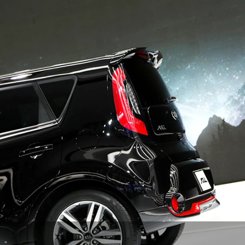 

For Kia Soul 2010 2011 2012 2013 2014 2015 ABS Plastic Unpaint Rear Roof Spoiler Tail Trunk Boot Wing Decoration Car Styling