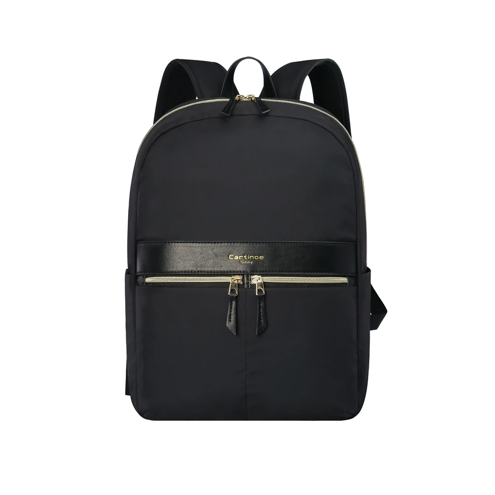 Женский рюкзак для ноутбука 14 дюймов, водонепроницаемая школьная сумка, женский рюкзак для девочек, маленький рюкзак, дорожная сумка, Mochila Escolar - Цвет: Черный