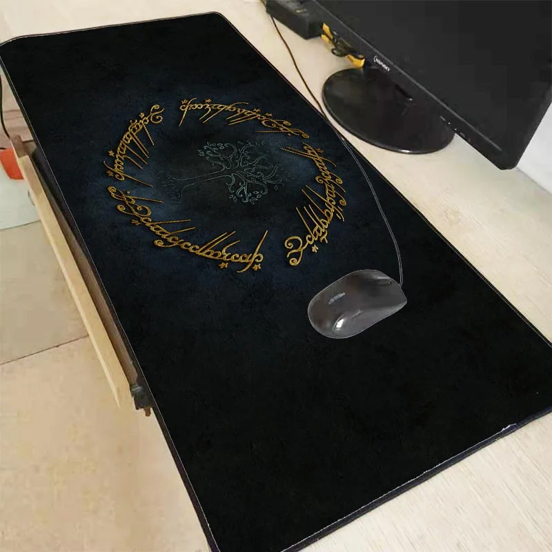 

MRGBEST RGB Gaming Mouse Pad Large Mouse Pad Lord of the Rings logo Gamer Led Computer Mousepad Big Mouse Mat with Carpet Desk