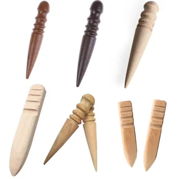 

1PS Leather Tools Leathercraft Edge Trimmer Polishing Tool Milling Leather Multi-Size Round Wood Stick Home Keep Tools