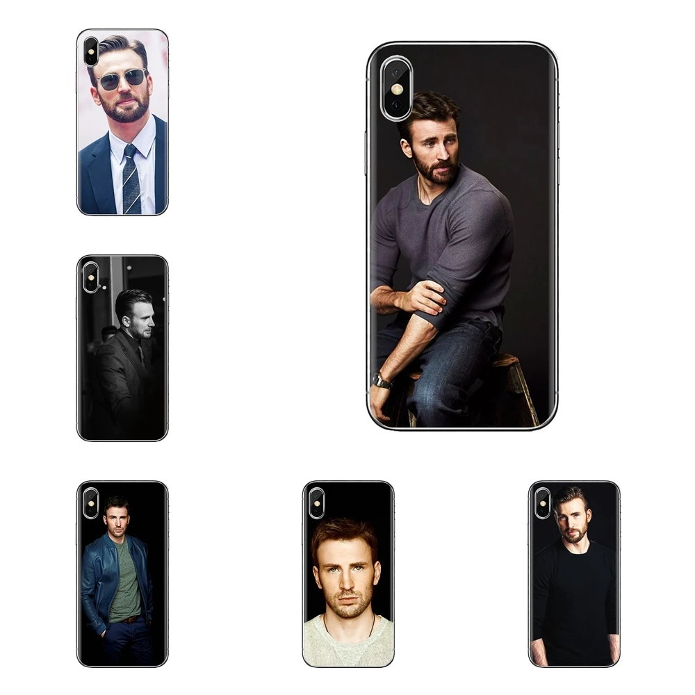 Крис Эванс Капитан Америка для iPhone XS Max XR X 4 4S 5 5S 5C SE 6 6S 7 8 плюс samsung Galaxy J1 J3 J5 J7 A3