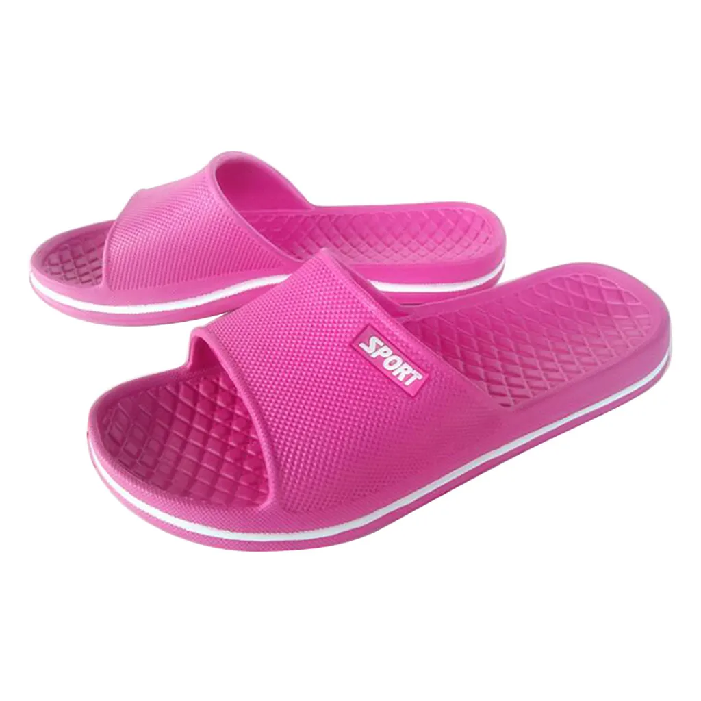 Zapatillas informales antideslizantes para el hogar y la ducha, zapatos de piscina, moda para parejas, n. ° L4