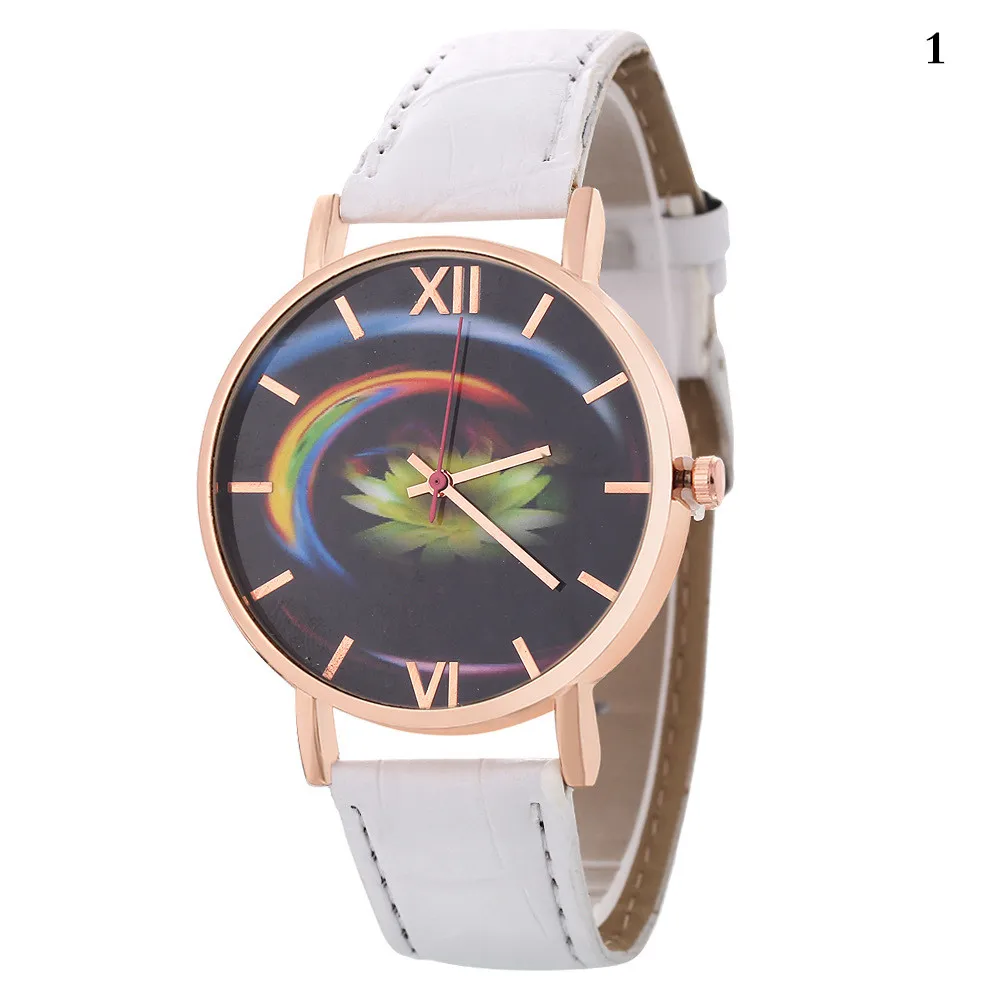 

POFUNUO Women Leather Band Watches Luxury Casual Brand Women Quartz Watch Ladies FemaleWrist Black Watch