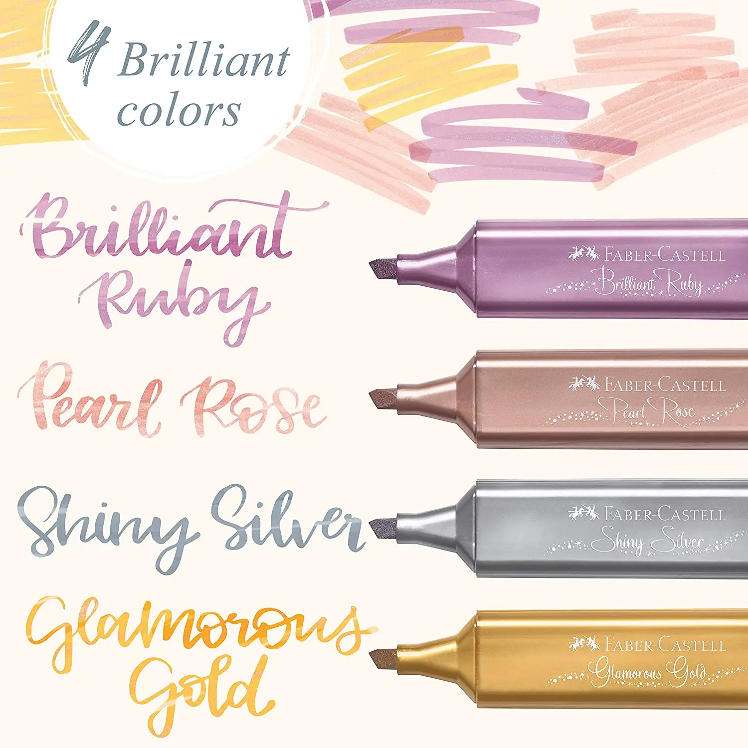 Faber-Castell Metallic Textliners Set of 8