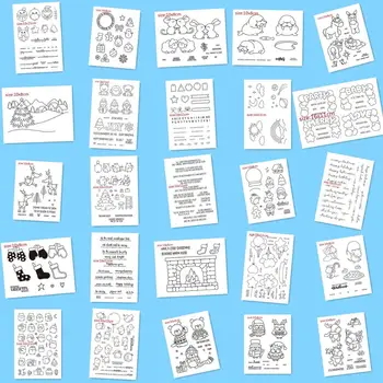 

Transparent Clear stamp and cutting dies DIY Silicone Seals Scrapbooking /Card Making/Photo Album Decoration