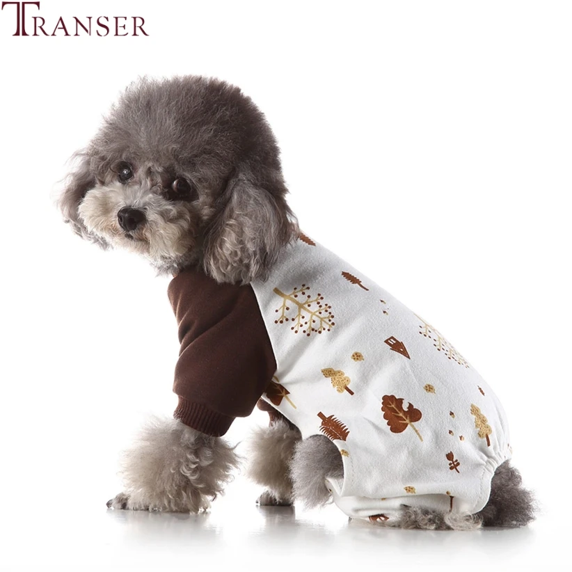 Пижама для маленьких собак с мультяшным принтом, хлопчатобумажная одежда для домашних питомцев, домашняя одежда, комбинезон для щенка, спортивный костюм, Прямая поставка 908