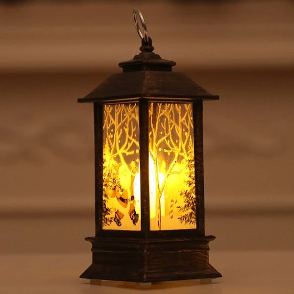 

Christmas Candlestick Lantern Light Candle Holder Lamp Bulb Home Party Decor SEP99
