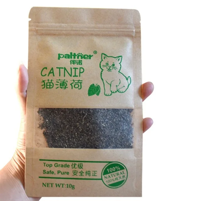 100% Natural Premium Catnip Cattle Grass Interactive Cat Non-toxic 10g Menthol Flavor Funny Cat Supplies Keep Pet Health Cat Toy