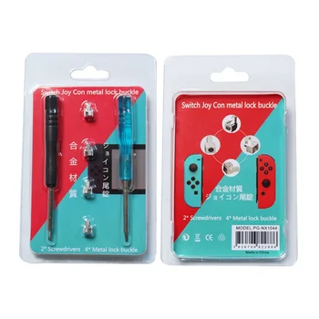 

Replacement Metal Lock Buckles Buttons for Nintend Switch JoyCon Useful Repair Parts with Screwdrivers Tool Kit