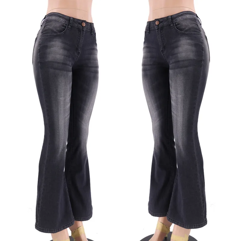 Джинсы скинни с высокой талией, женские рваные джинсы бойфренда, женские брюки больших размеров, широкие женские джинсы, черные женские джинсы для мам