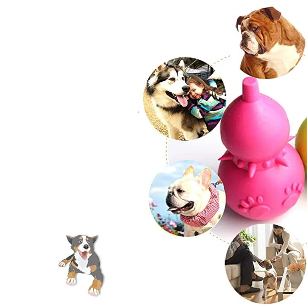 

Pet Dog Toy Interactive Rubber Gourd Balls Puppy Chew Toys Tooth Cleaning Balls pet supplies