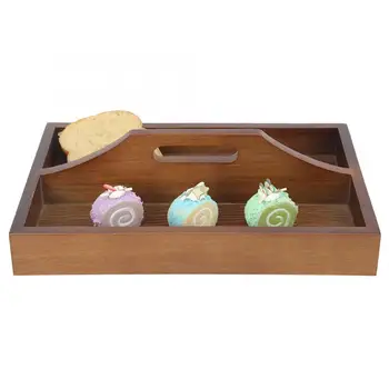 

Japanese Food Decorate Hand Baskets 33x22x9cm Wooden Rectangular Tray Sushi Serving Plate Home Restaurant Serving Try with