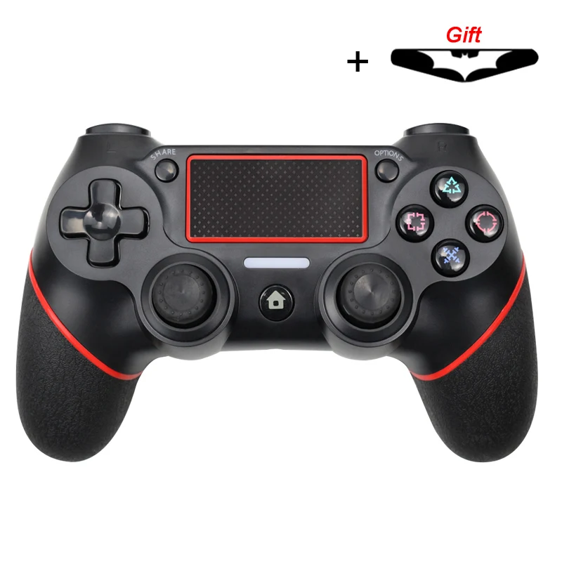 Bluetooth беспроводной/проводной джойстик для PS4 контроллер подходит для mando ps4 консоль для Playstation Dualshock 4 геймпад для PS3 - Цвет: Red