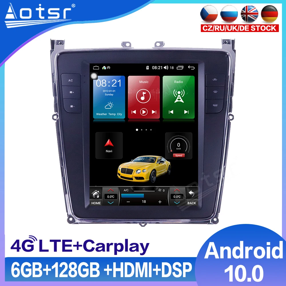 Автомагнитола для Bentley ру Supersport Continental 2012-2019 GPS-навигация 6 ГБ + 128 Гб Android