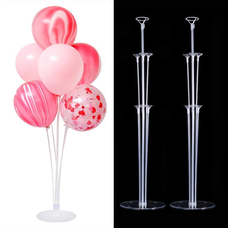 7Tubes Balloons Holder Balloon Column Stand Holder Confetti Ballon Baby