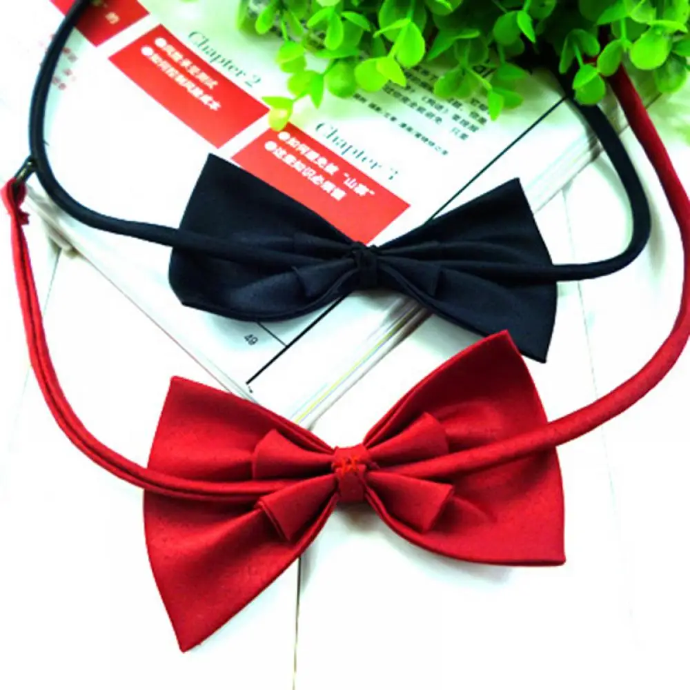

Collars Cute Solid Color Adjustable Cat Bowtie Pet Dog Collar Bowknot Necktie Bow Dog collar accessories Pet Supply！