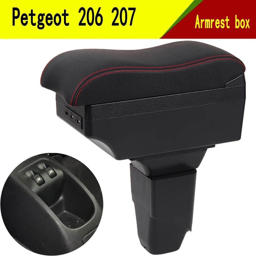 Accoudoir central pour Peugeot 207 SW CC avec compartiment de rangeme