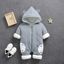 Осенне-зимнее пальто, зимний комбинезон, одежда для малышей, комбинезон для новорожденных мальчиков