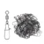 TIANNSII 30PCS 1#-12# Нержавеющая Сталь Рыболовный Разъем Контактный Подшипник Качения Поворотные Защелкивающиеся Штифты Рыболовные Снасти Аксессуары