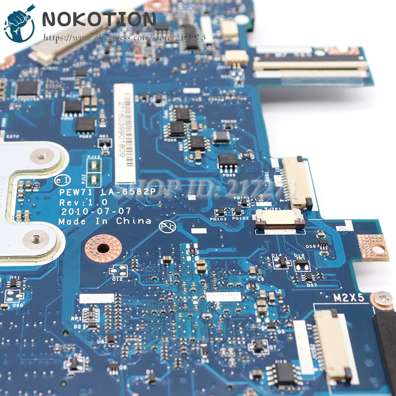 Материнская плата NOKOTION для ноутбука Acer aspire 5742 5733 5742Z 5733Z MBRJY02002 определенное