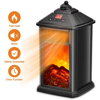 

New Hot Portable Fireplace Electric Heater 800W with Adjustable Thermostat Overheat Protection USJ99
