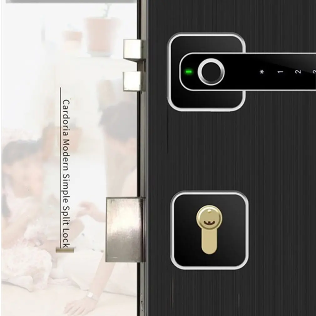 E31 цифровой Интеллектуальный биометрический замок без ключа, умный дверной замок, отпечаток пальца+ Разблокировка паролем, 2 способа
