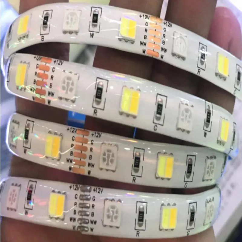 Светодиодный светильник RGB CCT 12 В 24 DC 5050 водонепроницаемый RGBCW RGBWW SMD светодиодный