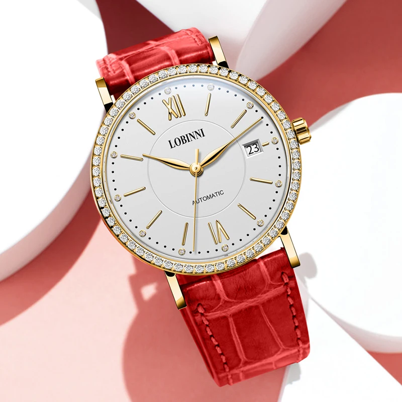  Switzerland LOBINNI Top Luxury Brand Watches Women Sapphire relogio Japan MIYOTA Automatic Mechanic