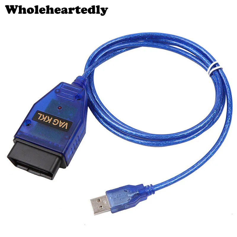 VAG-COM KKL 409.1 OBD2 USB Cable Scanner Scan Tool for Audi VW SEAT Volkswagen Auto Full support of 