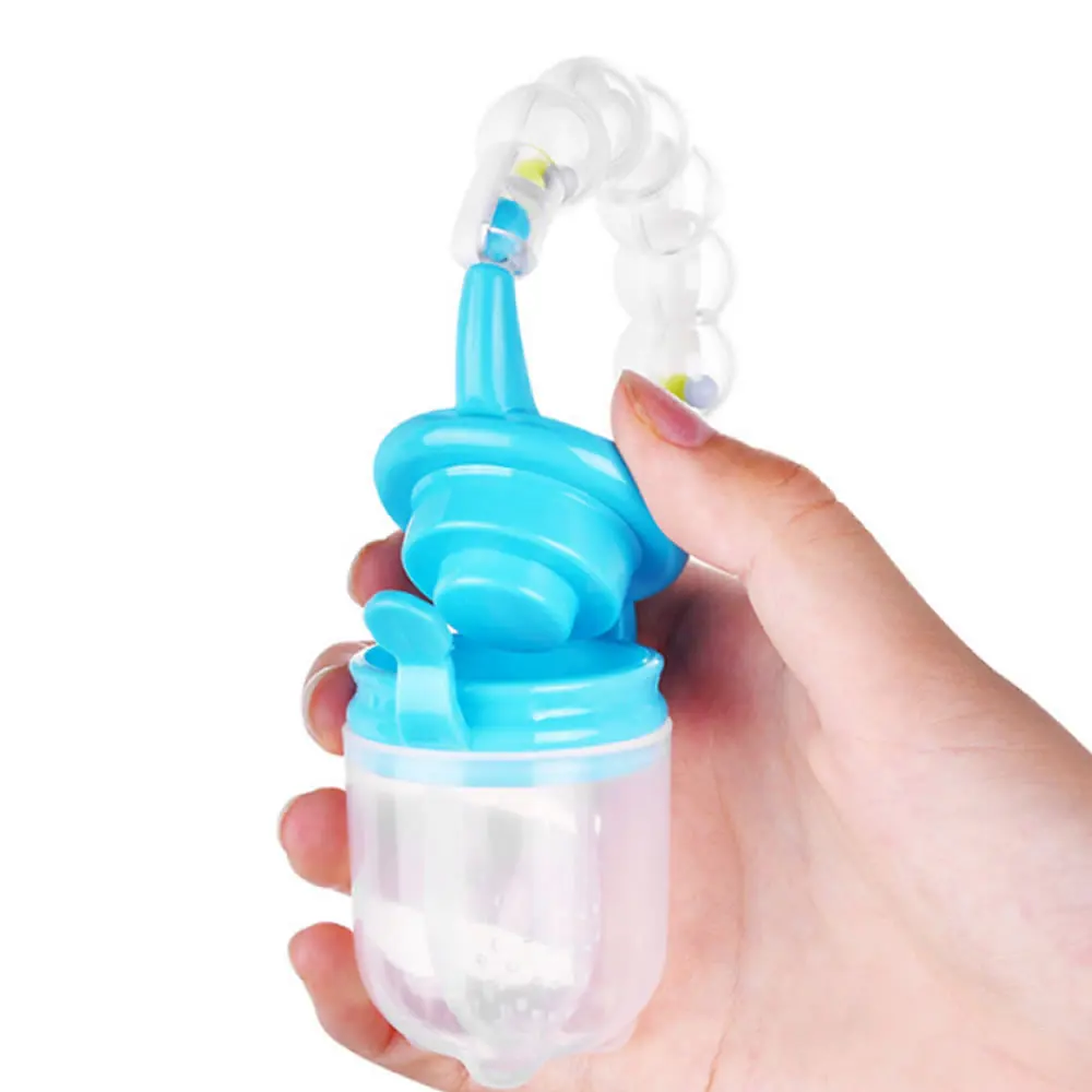 Baby Feeder Spoon nutritious fruits and vegetables bite bell ring consisting chew toy Baby Feeding spoon Nipple Soother Bottle 5