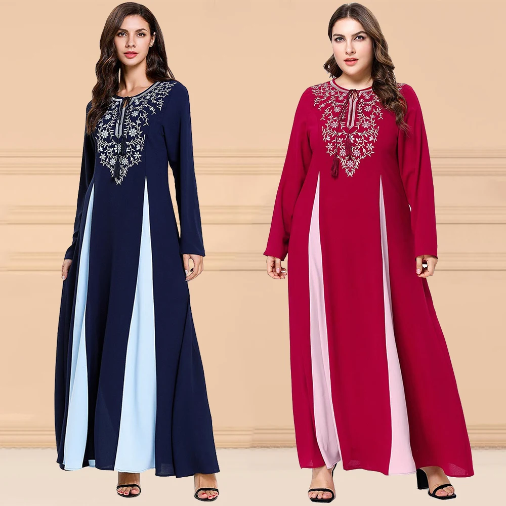 Индонезийское модное джинсовое платье для женщин, арабское синее платье хиджаб, мусульманское вечернее платье, распродажа, мусульманская одежда, платье