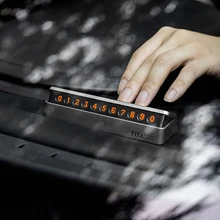 

Car Parking Phone Number for MINI Hidden Styles Temporary Parking Card Luminous Telephone Number Card Plate