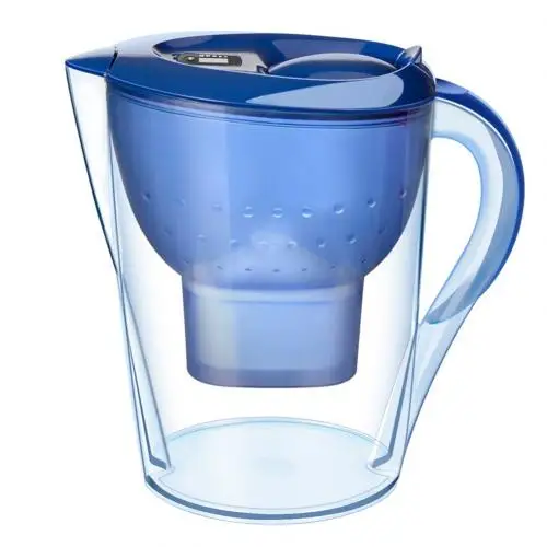3.5L бытовой прямой питье чайник кухонный кран Водоочиститель воды мини портативный активированный уголь чашки фильтр кувшин - Цвет: Синий
