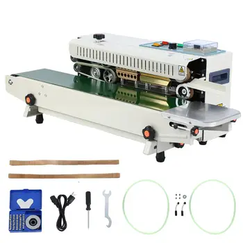 

Yonntech Automatic Horizontal Continuous Plastic Bag Band Sealing Sealer Machine FR900